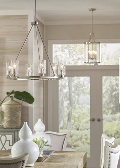 A photo of a dining room decorated for spring house goals