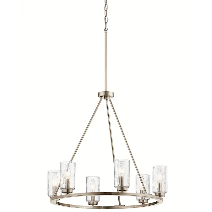 A picture of the chandelier on the Lowe's website