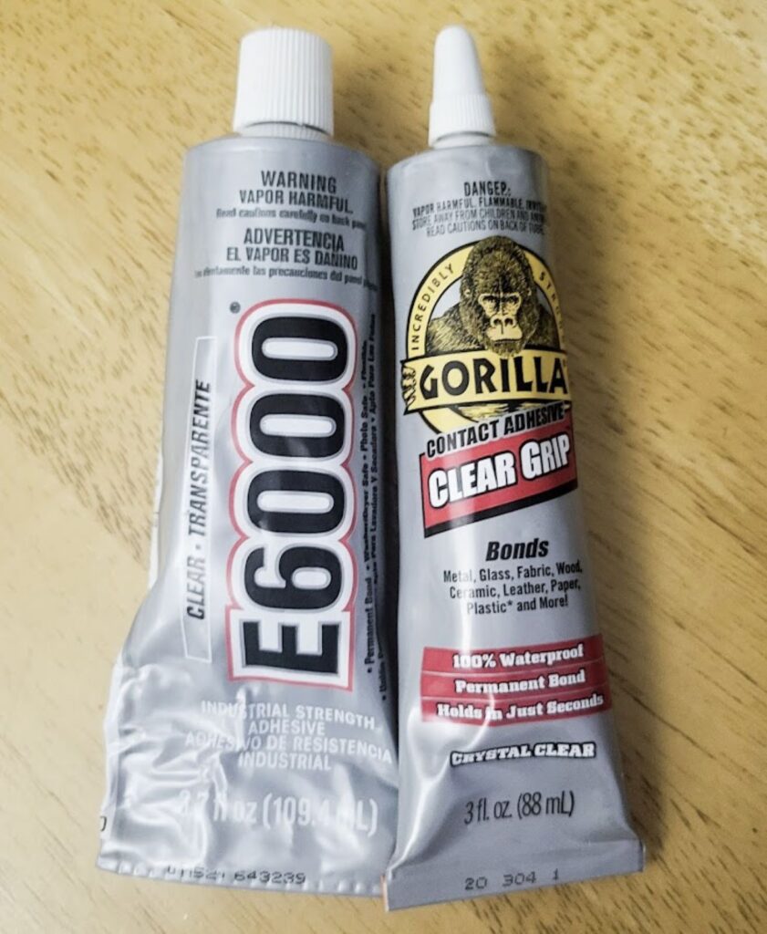 Gorilla Glue and E6000 for this project