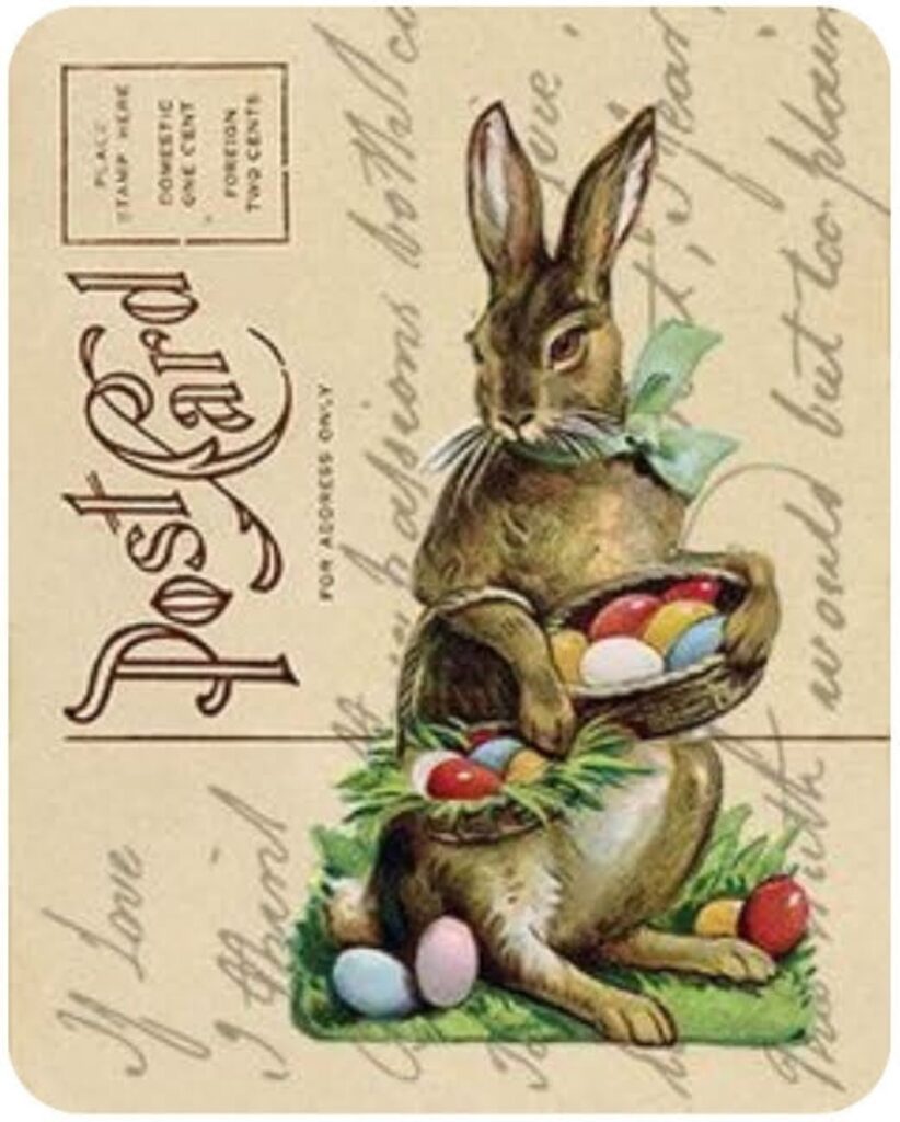 Printable-Easter-Rabbit-Postcard