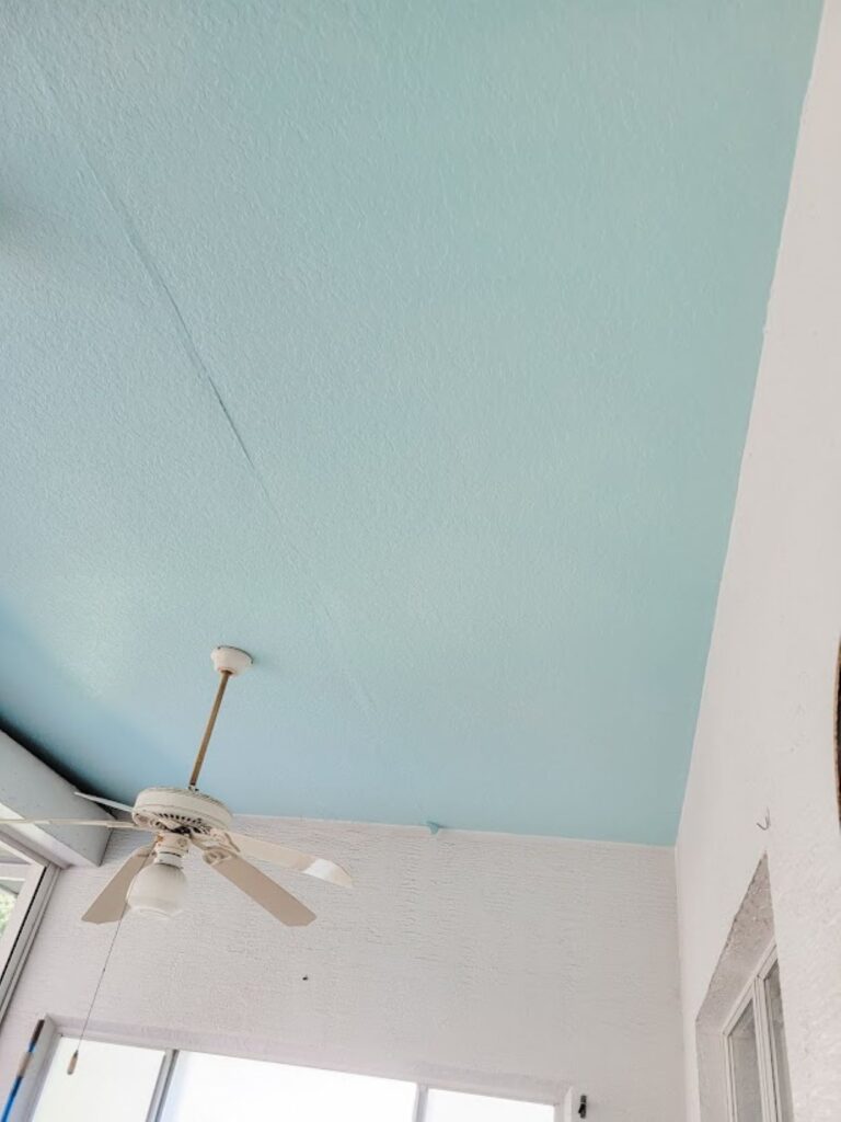 Tame-Teal-Painted-Porch-Ceiling