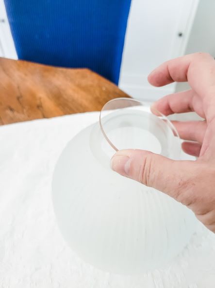 Ceiling-fan-globe-turned-vase-applying-an-acrylic-base