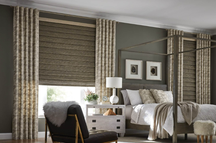 minimalist living room blinds