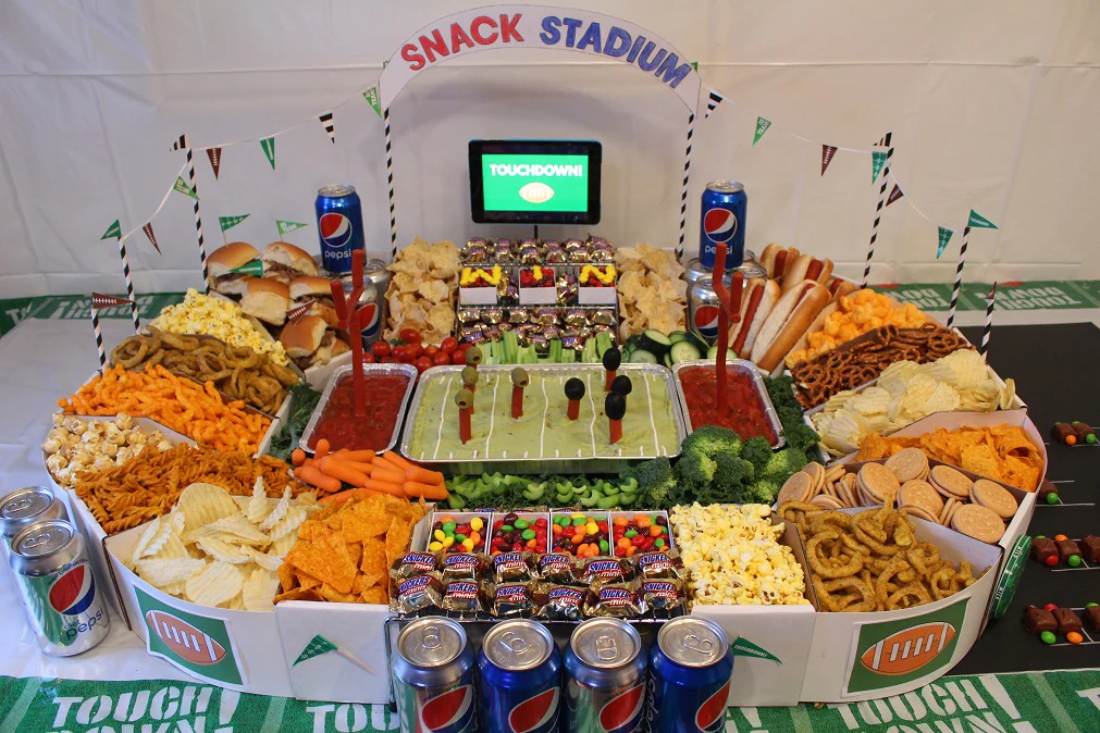 football stadium charcuterie board