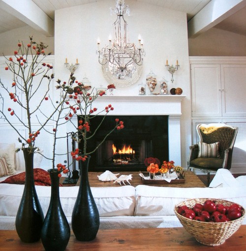 white living room with a fireplace the rule of three