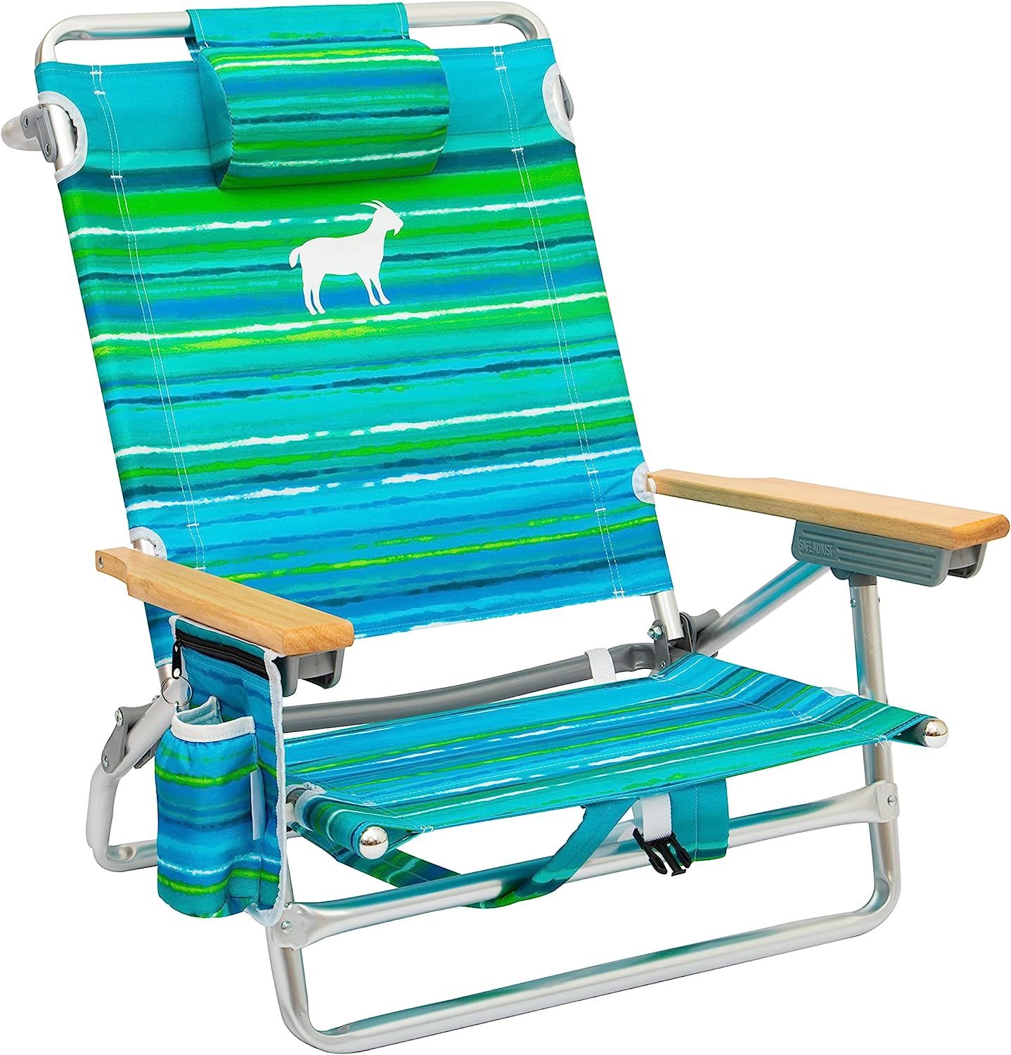 striped beach chair