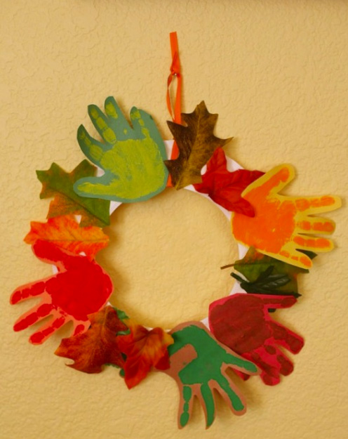 handprint wreath