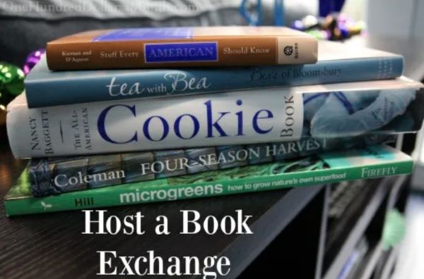 a stack of books frugal gift ideas