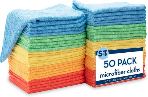 a set of colorful microfiber towels how to have a clean home all summer