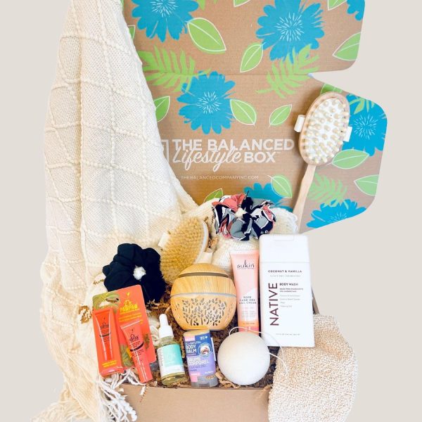 a box with spa products Mother's Day gift ideas