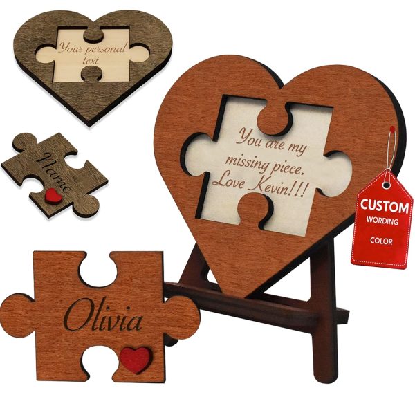 wooden heart puzzle make Valentine's Day special this year