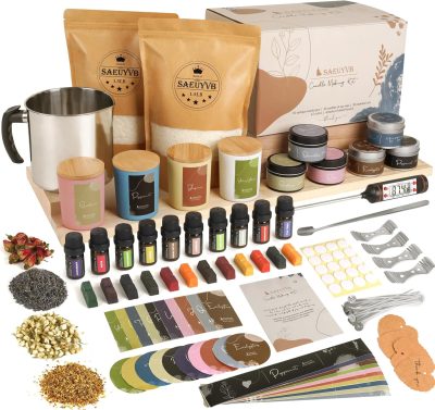 a homemade candle-making kit
