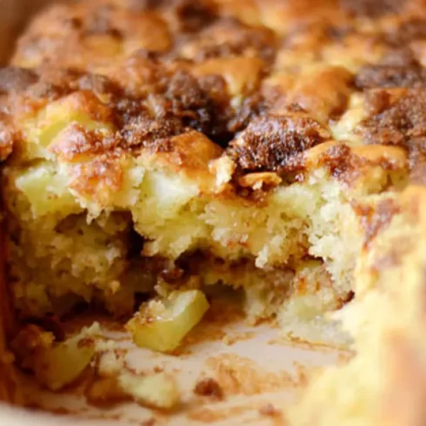pan of bread pudding