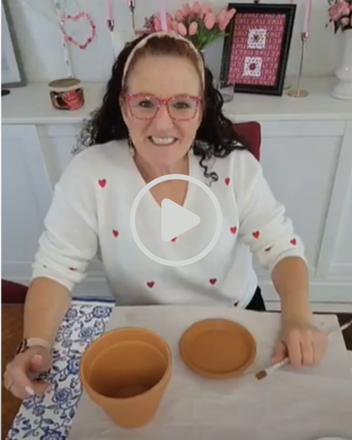 how to decorate a flower pot video