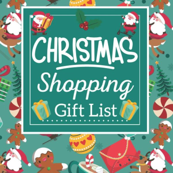 Christmas shopping gift list banner