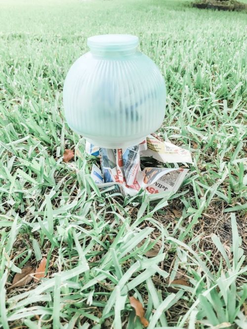 fan-light-turned-vase-first-coat-of-paint