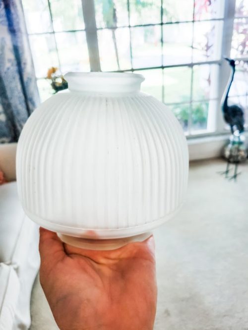 Glass-Globe-Turned-Vase-Before-Pic