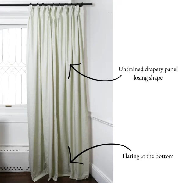 the white window curtains