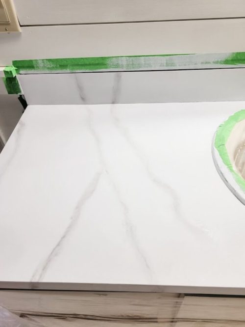 my faux marble countertops