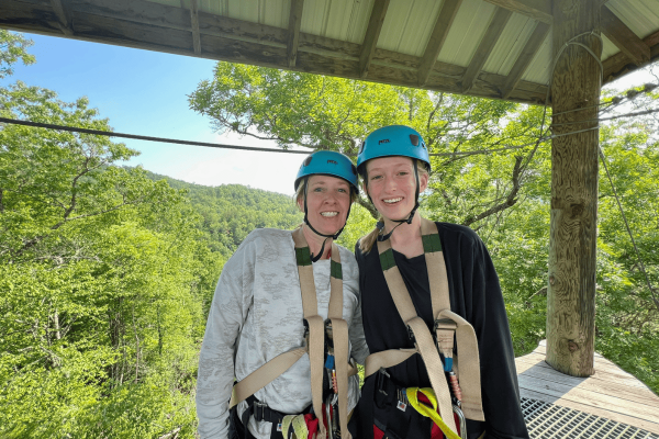 mother and daughter in zip lining gear the best mother-daughter vacations