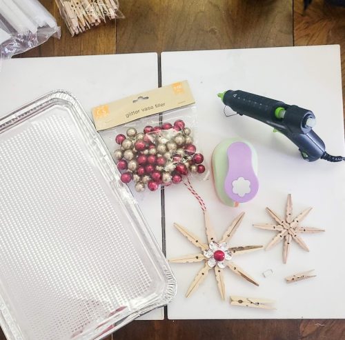 Snowflake-clothespin-Christmas-ornament-DIY-materials