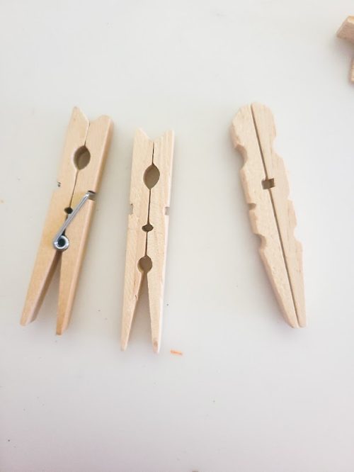 Snowflake-clothespin-Christmas-ornament-DIY-progression