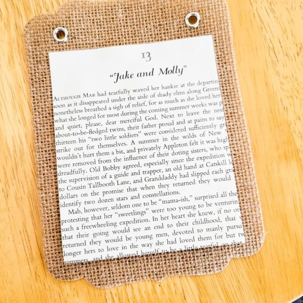 a paper with words on top of a piece of burlap how to make a garland using printables