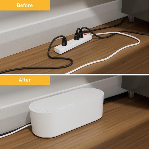 white cord concealer box hide the ugly in your home