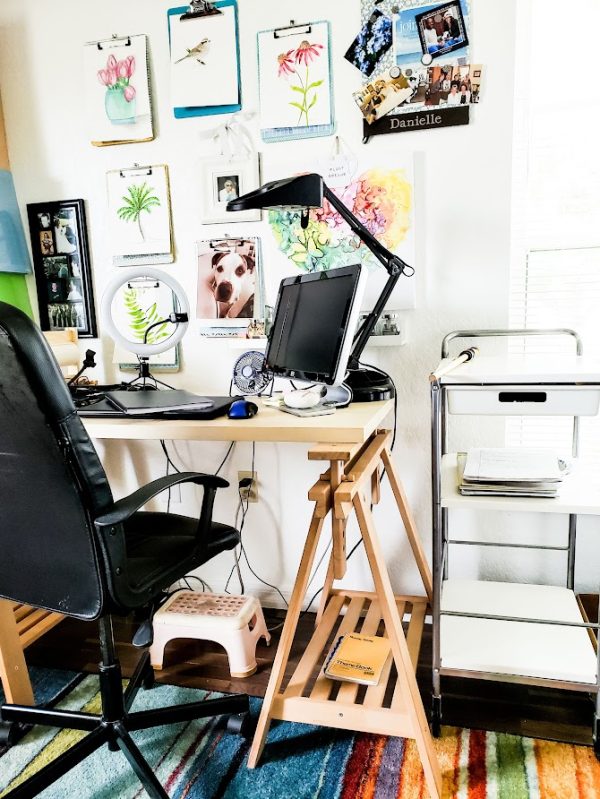 office area with art on the walls 10 relaxing tips to reduce stress in your home