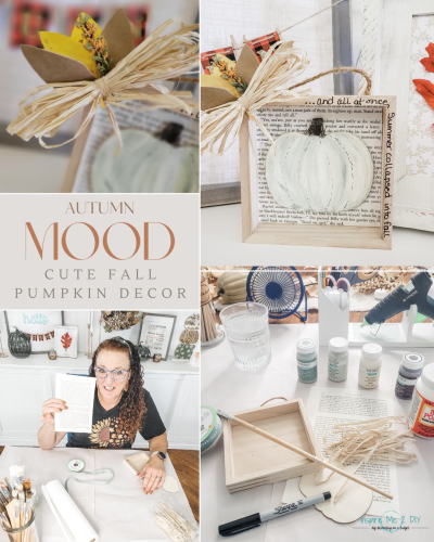 a collage of cute fall pumpkin decor pictures